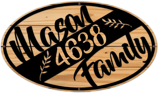 Diagonal Family Vintage Sign, Home & Garden, Metal Sign, Wall Art, 28 X 16 Inches