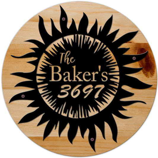 Sunflower Personalized Name, Home & Garden, Metal Sign, Wall Art, 28 X 28 Inches