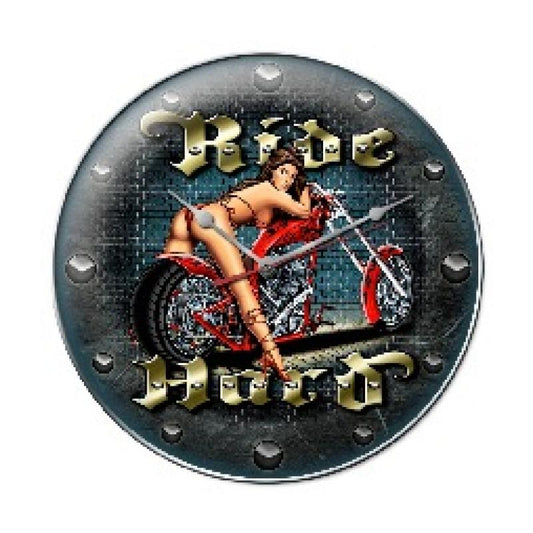 Ride Hard, Other, Metal Sign, Wall Art, 14 X 14 Inches