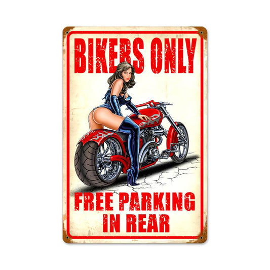 Free Parking Vintage Sign, Other, Metal Sign, Wall Art, 12 X 18 Inches