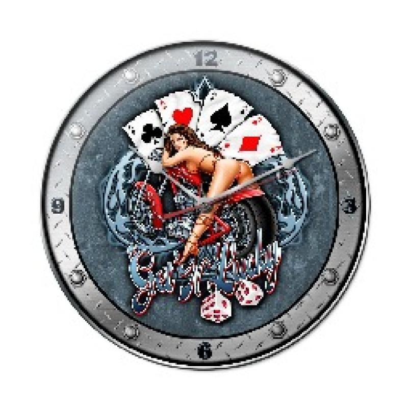 Getn Lucky, Other, Metal Sign, Wall Art, 14 X 14 Inches