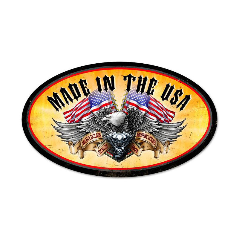 World Class Eagle Vintage Sign, Other, Metal Sign, Wall Art, 24 X 14 Inches