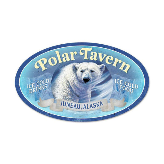Polar Tavern Vintage Sign, Other, Metal Sign, Wall Art, 24 X 14 Inches