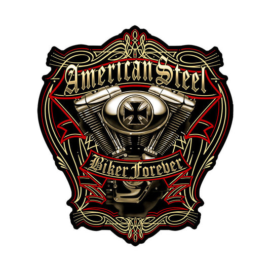 American Iron Vintage Sign, Other, Metal Sign, Wall Art, 15 X 15 Inches
