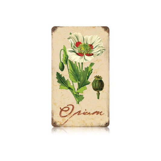 Opium Vintage Sign, Home & Garden, Metal Sign, Wall Art, 8 X 14 Inches