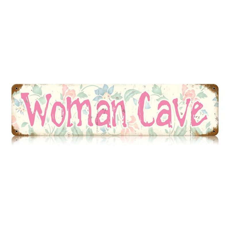 Woman Cave Vintage Sign, Home & Garden, Metal Sign, Wall Art, 20 X 5 Inches