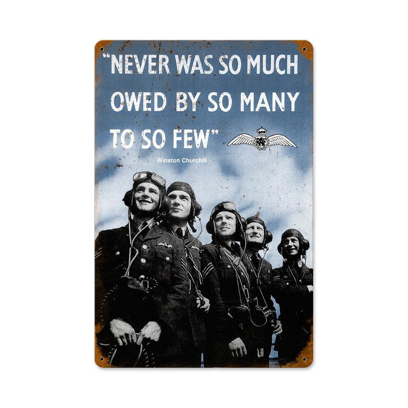 So Many So Few Vintage Sign, Military, Metal Sign, Wall Art, 12 X 18 Inches