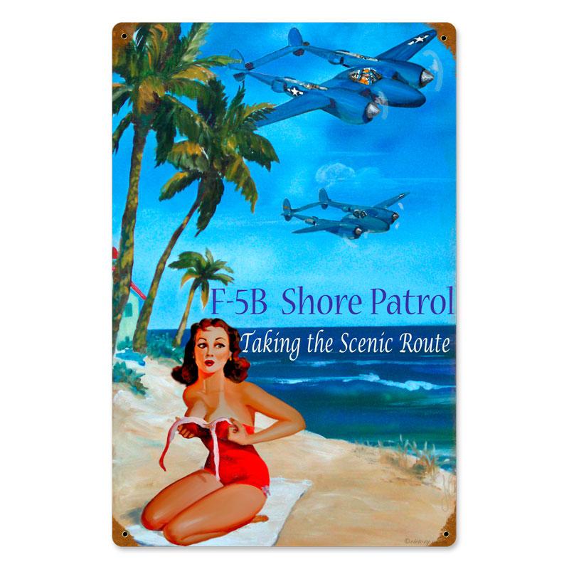 Shore Patrol, Other, Metal Sign, Wall Art, 12 X 18 Inches