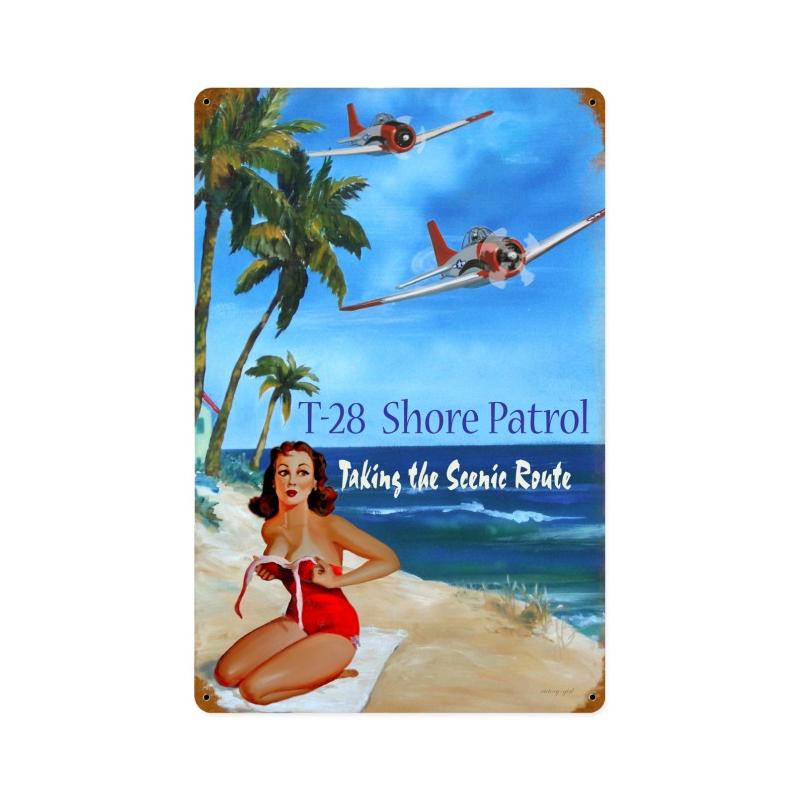 Shore Patrol, Other, Metal Signs, Wall Art, 12 X 18 Inches