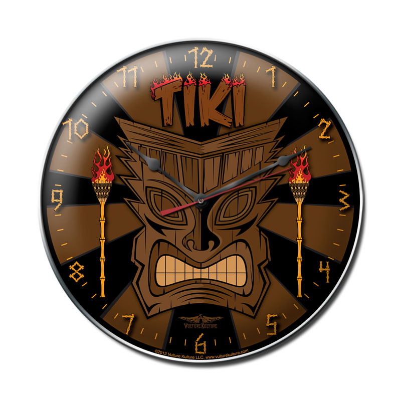 Tiki, Automotive, Metal Sign, Wall Art, 14 X 14 Inches