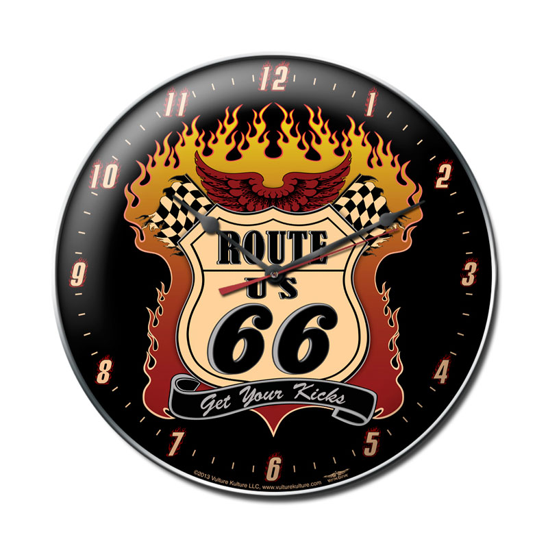 Route 66, Street Signs, Metal Signs, Wall Art, 14 X 14 Inches