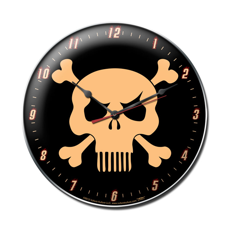 Skull, Automotive, Metal Sign, Wall Art, 14 X 14 Inches