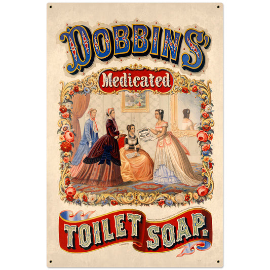 Dobbins Medicated Soap Vintage Sign, Home & Garden, Metal Sign, Wall Art, 24 X 36 Inches
