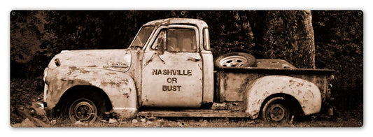 Truck Nashville or Bust Sepie