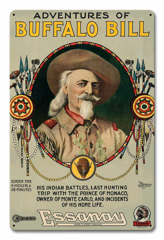 Adventures of Buffalo Bill 12 x 18 Satin