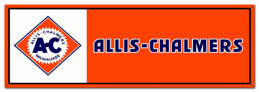 Allis Chalmers Orange 36 x 12 Custom Shape
