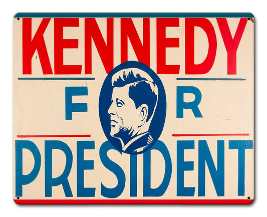 Kennedy For President 15 x 12 Satin