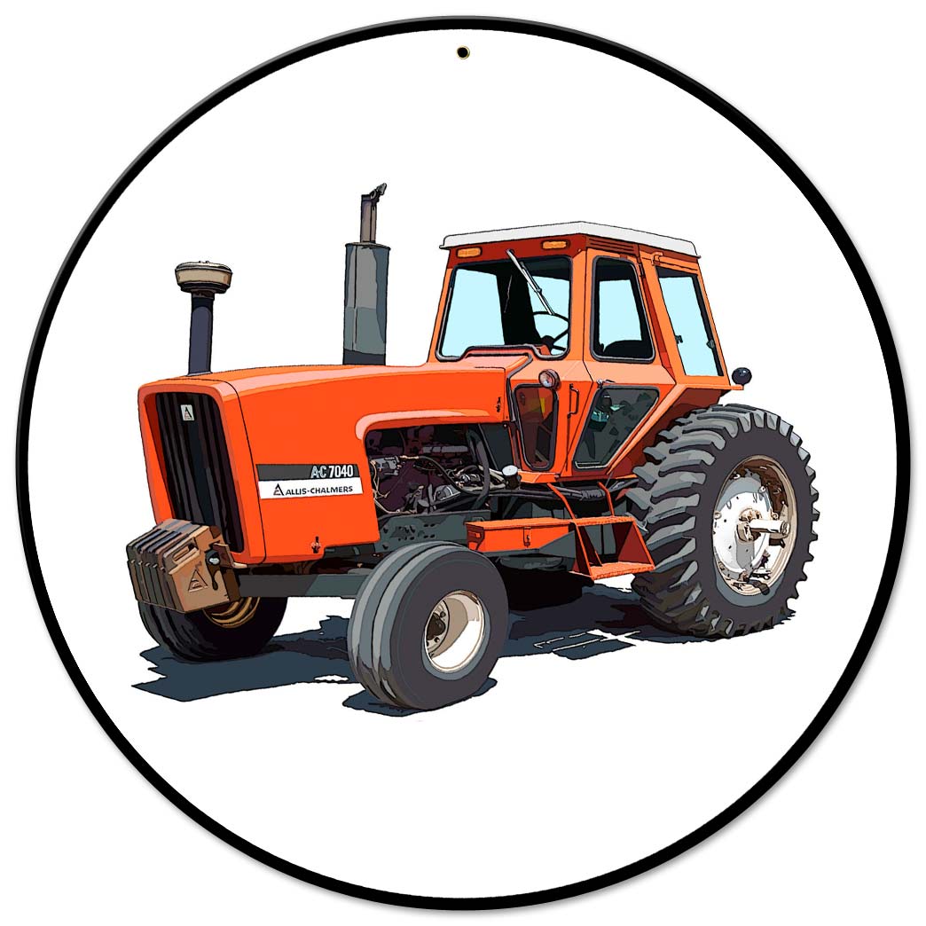 Allis Chalmers 7040 14 X 14 vintage metal sign