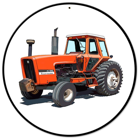 Allis Chalmers 7040 14 X 14 vintage metal sign