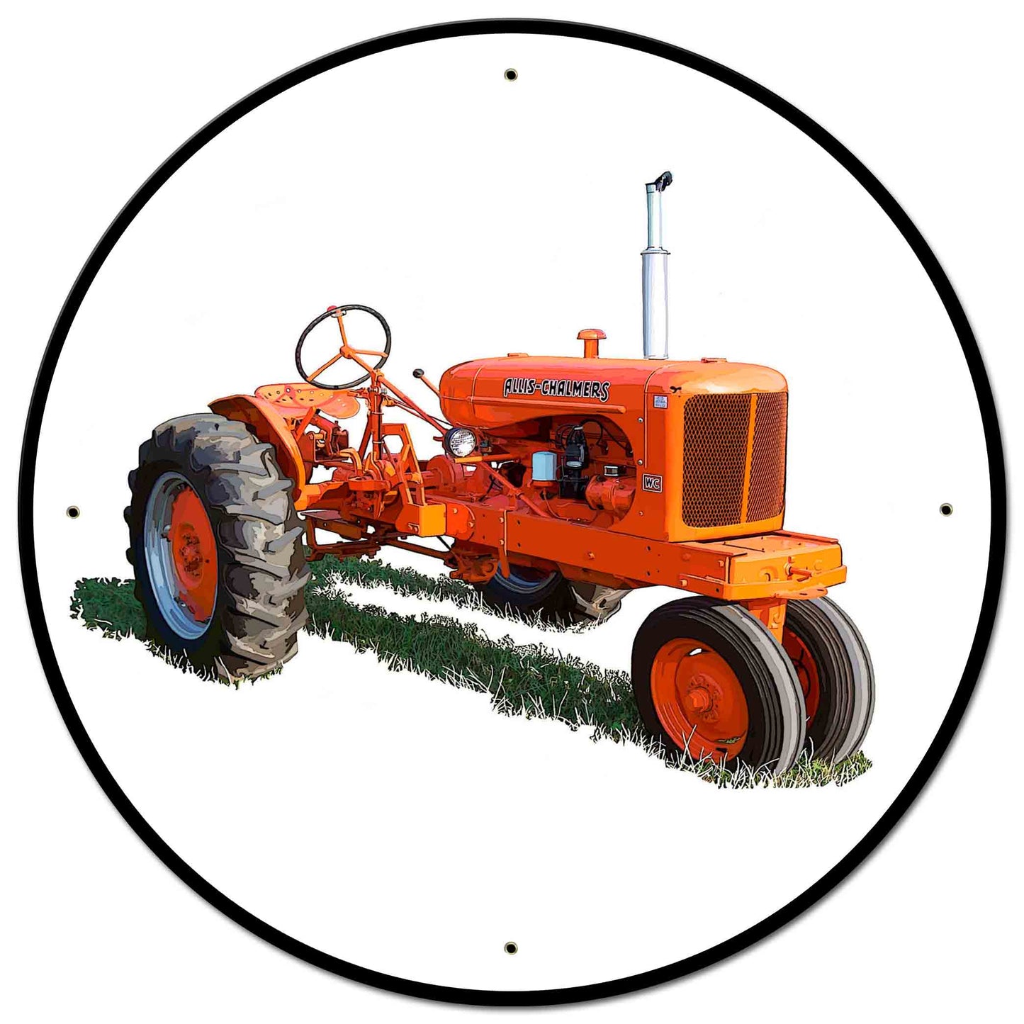 Allis Chalmers WC 28 X 28 vintage metal sign