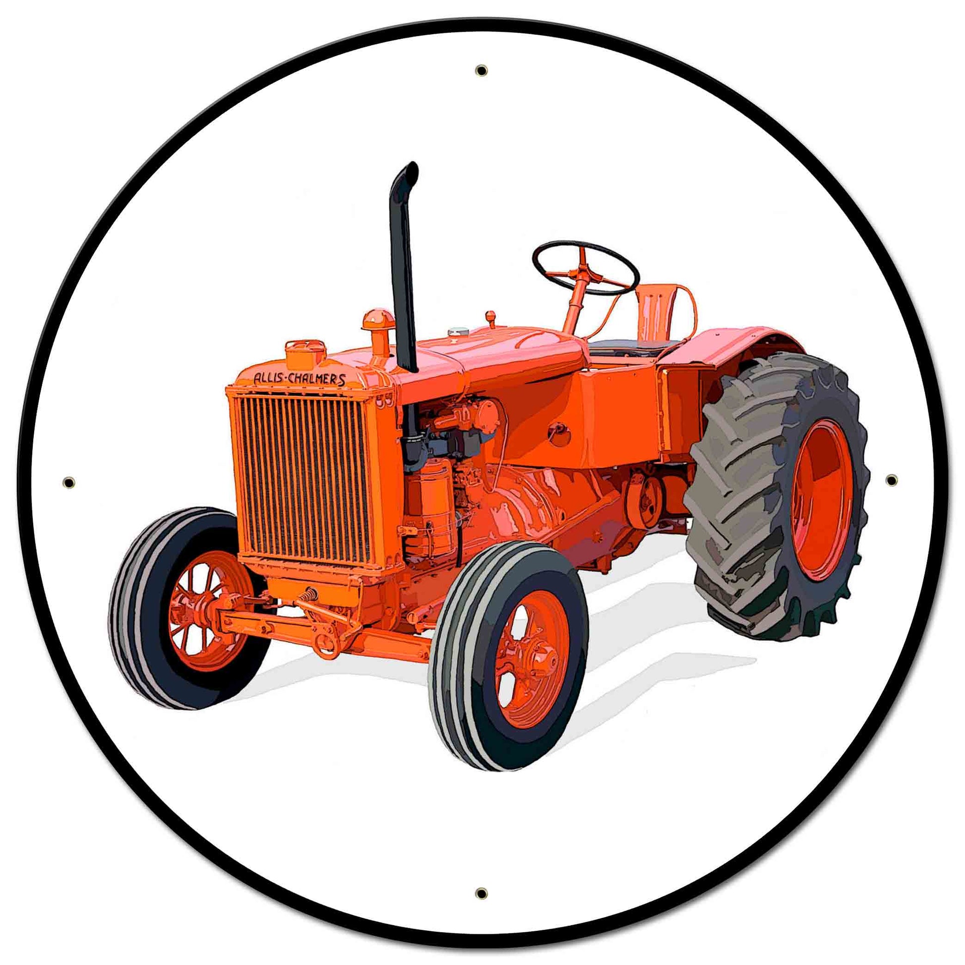 Allis Chalmers Model U 28 X 28 vintage metal sign