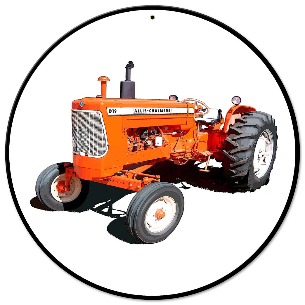 Allis Chalmers D19 14 X 14 vintage metal sign