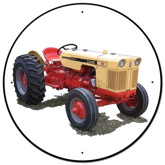 Case Tractor Model 430 28 X 28 vintage metal sign