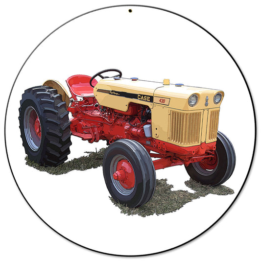Case Tractor Model 430 14 X 14 vintage metal sign