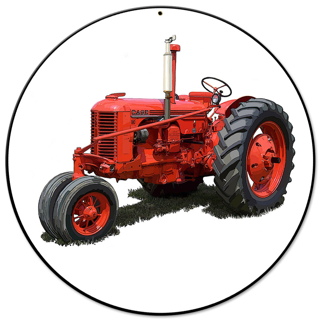 Case Tractor Model DC 14 X 14 vintage metal sign