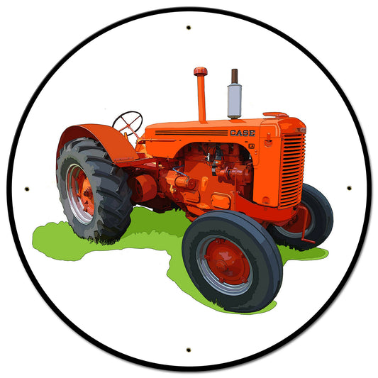 Case Tractor Model LA 28 X 28 vintage metal sign