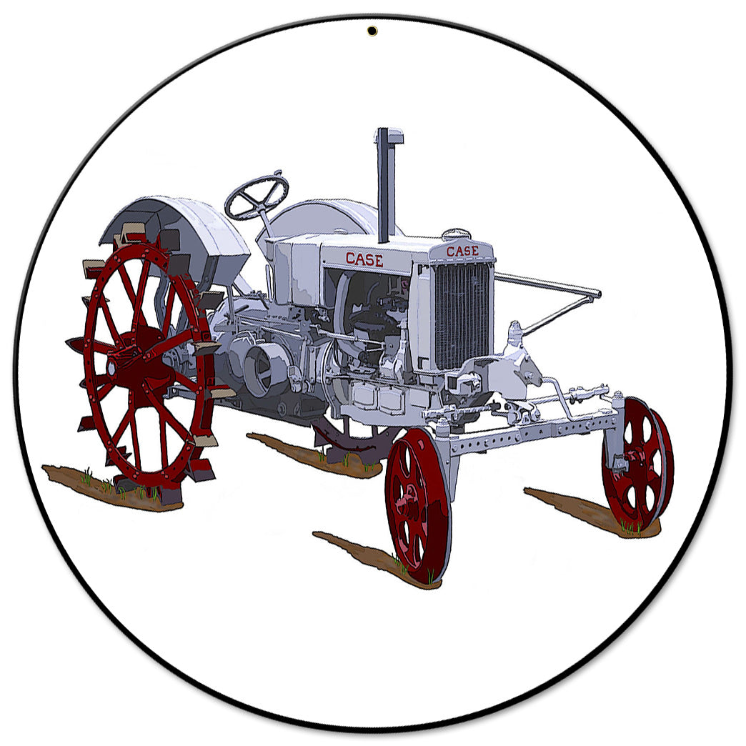 Case Tractor Model RC 14 X 14 vintage metal sign