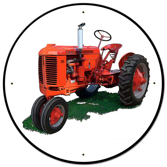 Case Tractor Model VAC 28 X 28 vintage metal sign