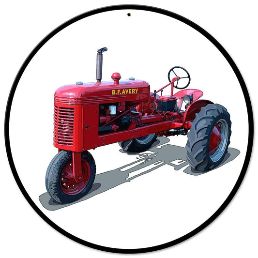 BF Avery 14 X 14 vintage metal sign
