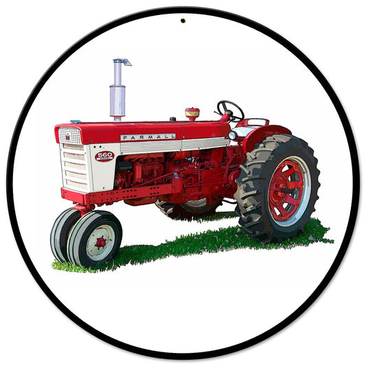 Farmall 560 14 X 14 vintage metal sign
