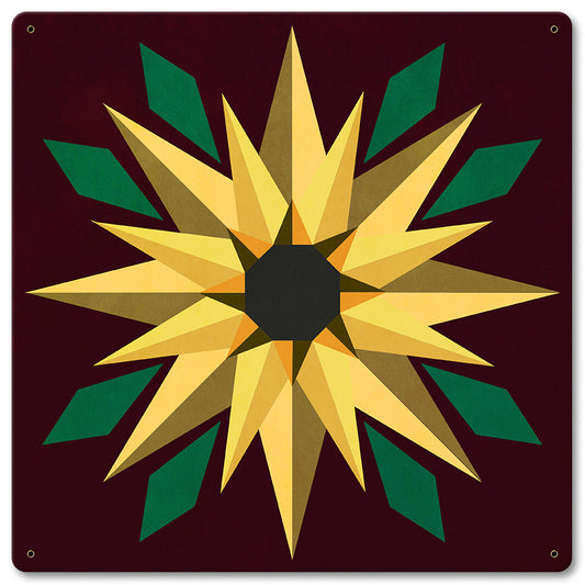 Sunflower Burgundy Bkgd