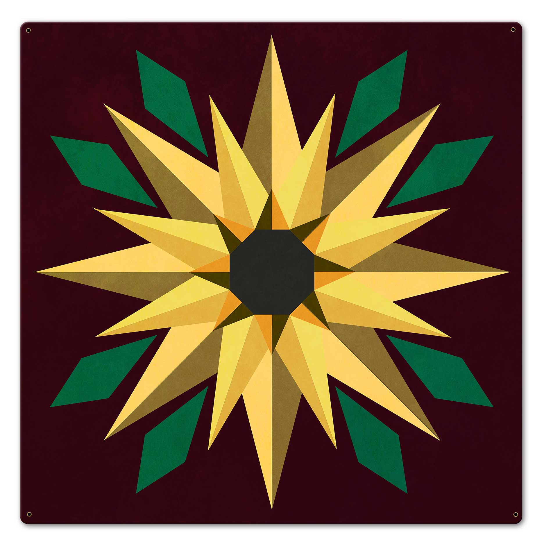 Sunflower Burgundy Bkgd