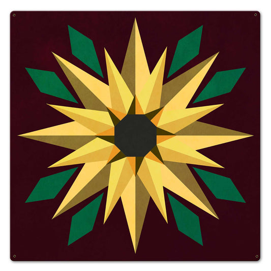 Sunflower Burgundy Bkgd