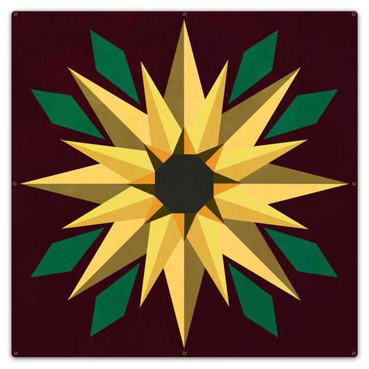 Sunflower Burgundy Bkgd