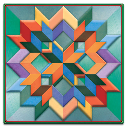 Box Pattern Green Light Bkgd