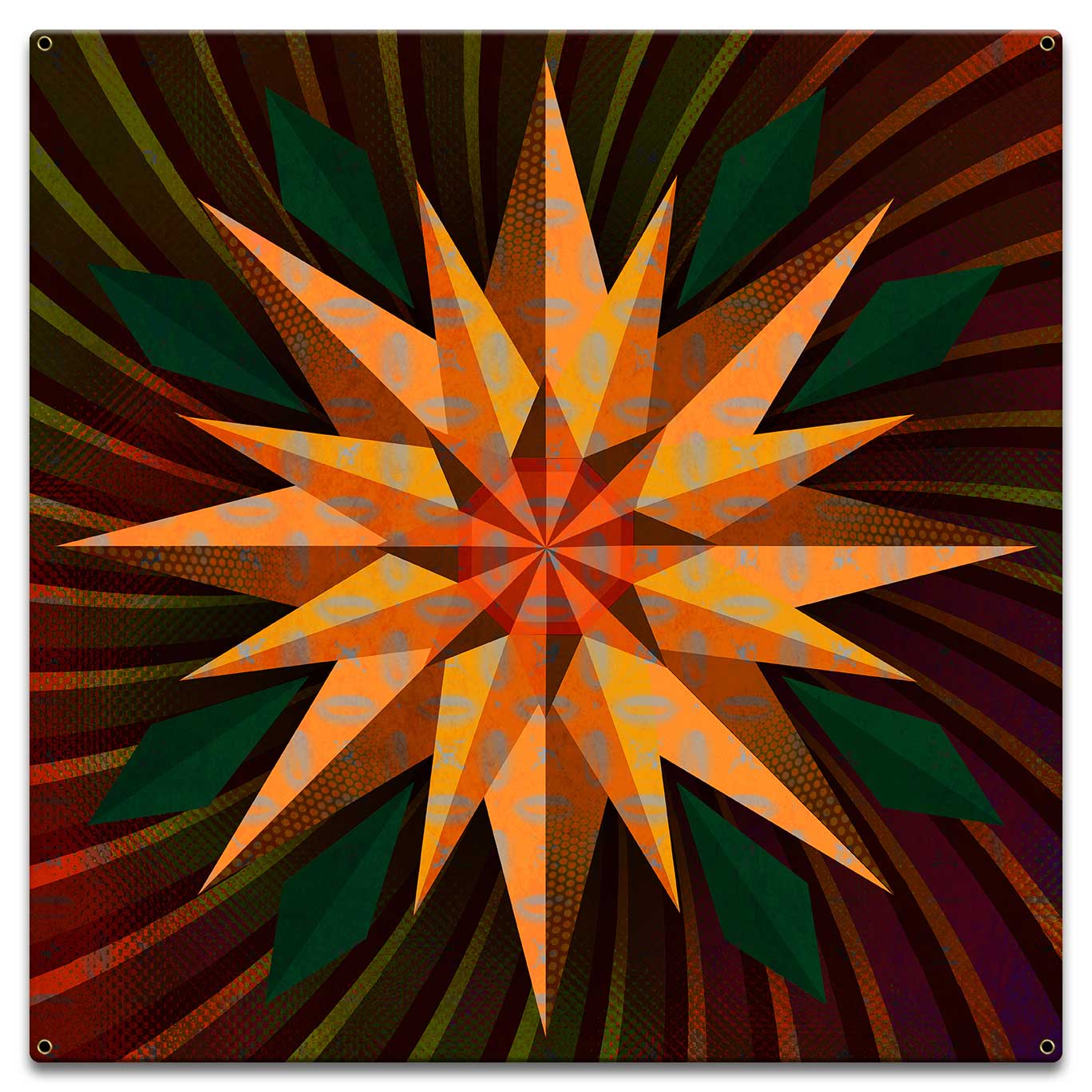 Sunflower Sphere Colorful