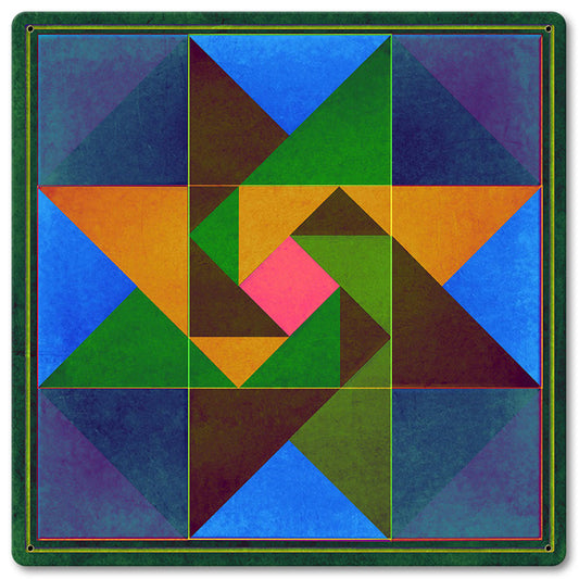 Triangle Quilt Blue
