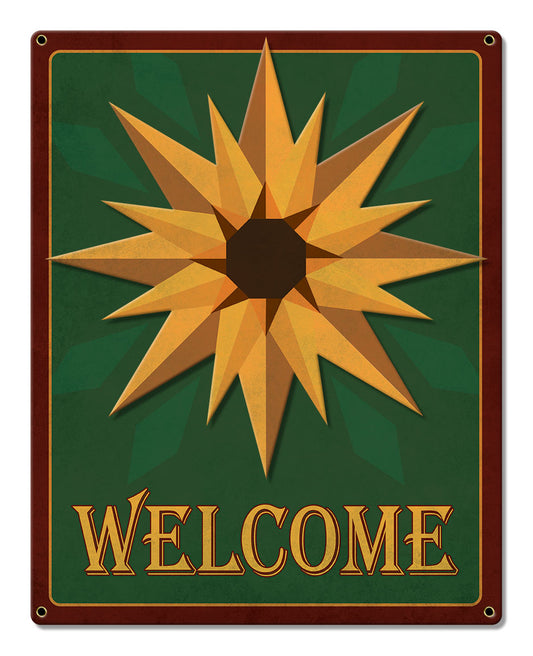 Sunflower 3-d Welcome