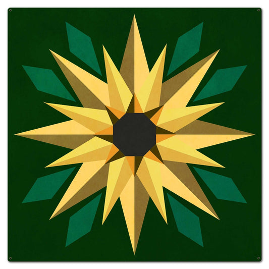 Sunflower Green Background
