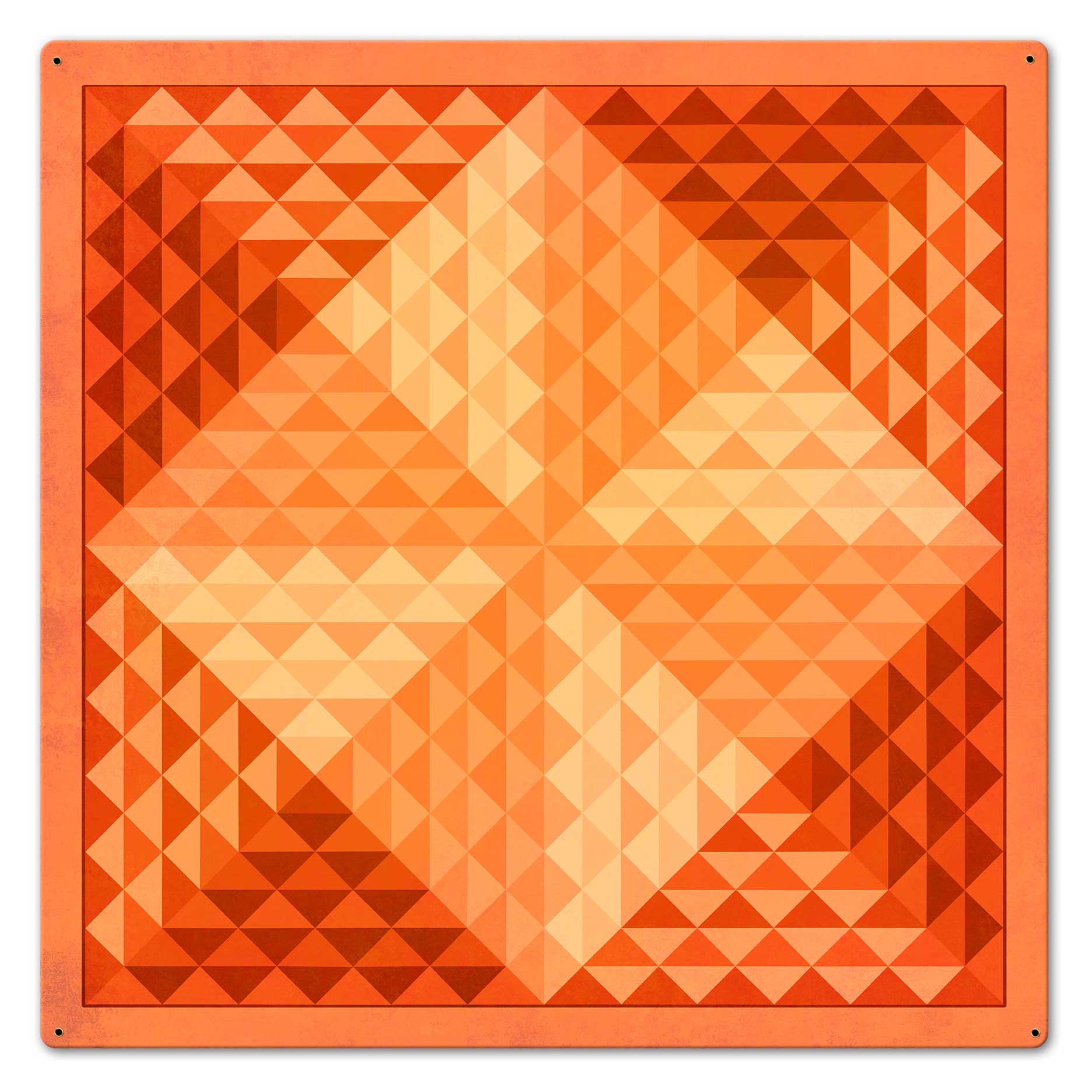 Pyramids Quilt Orange