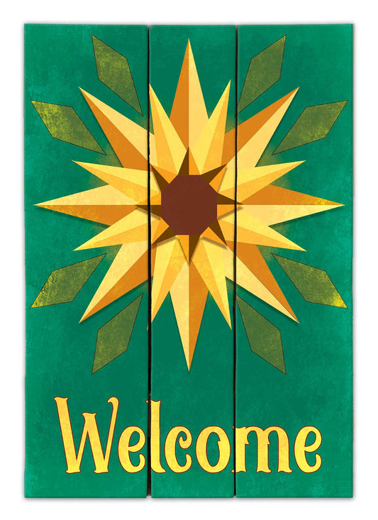 Sunflower Green Background