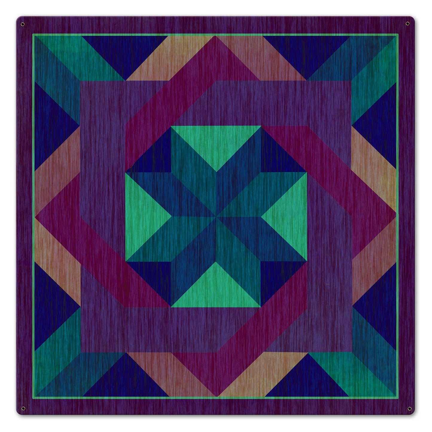 Box In Box Quilt Purple