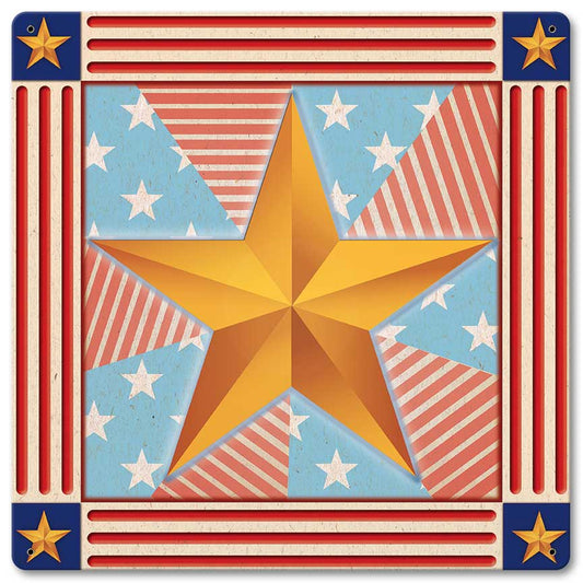 Stars and Stripes 12 x 12 Satin