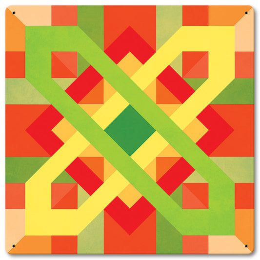 Four Corners Quilt 12 x 12 Satin