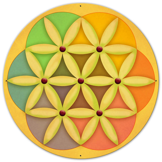 Flower Of Life 36 x 36 Custom Shape