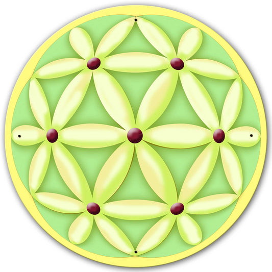 Flower Of Life Sphere 28 x 28 Round